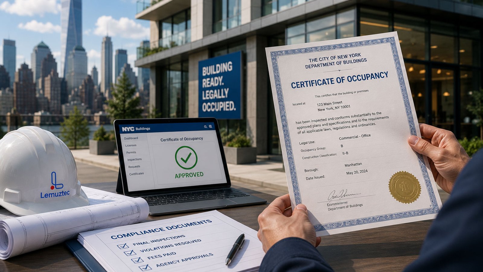 OBTAIN A CERTIFICATE OF OCCUPANCY